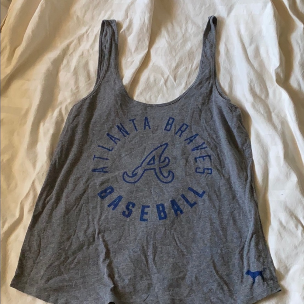 VS Pink Atlanta Braves tank top size large